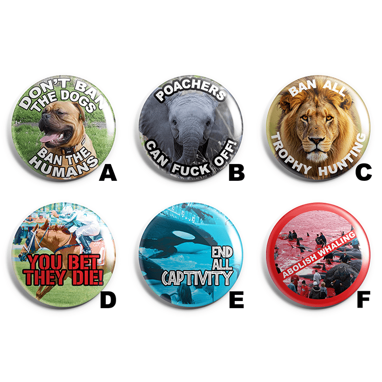 Animal Rights Pin Badge Pack image 1