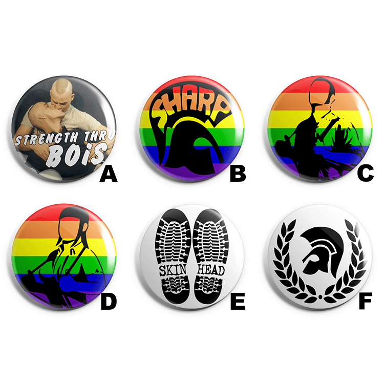 Queer Skinhead Pin Badge Pack image 1