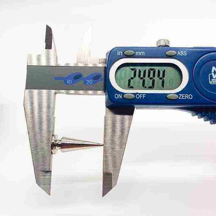 Silver Screw Spike (25mm) image 2