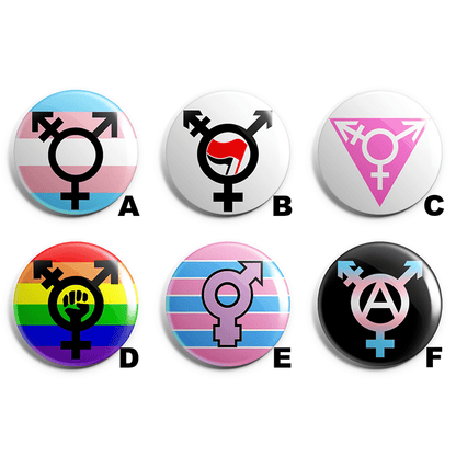 Trans Symbol Pin Badge Pack image 1