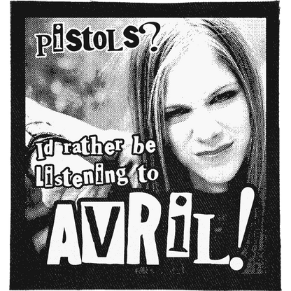 Rather be listening to Avril Patch image 0