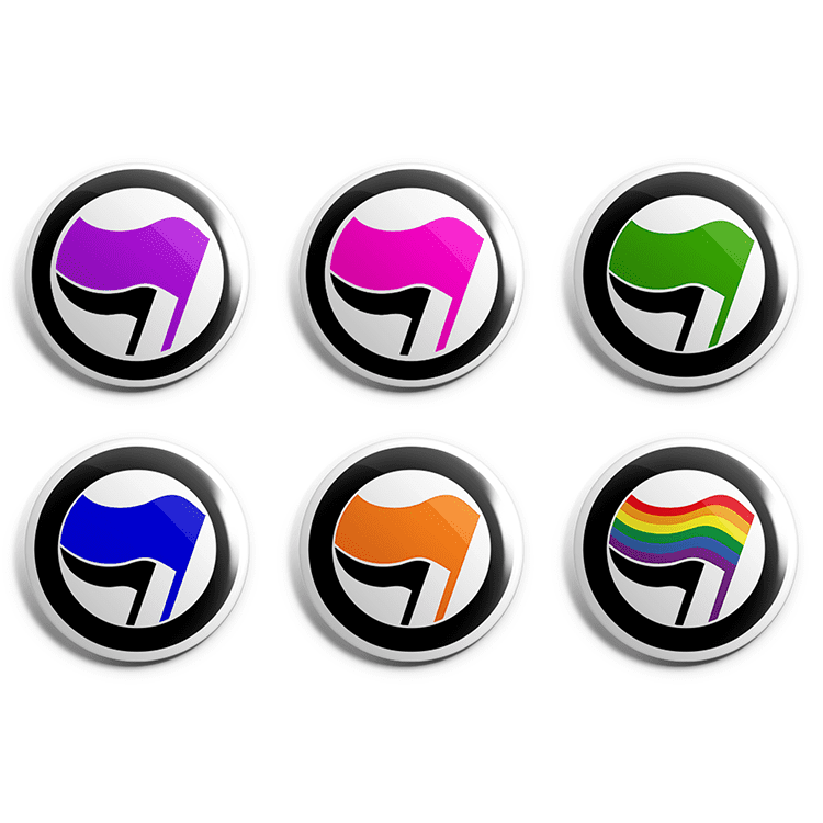 Antifa Colours Pin Badge Pack image 0
