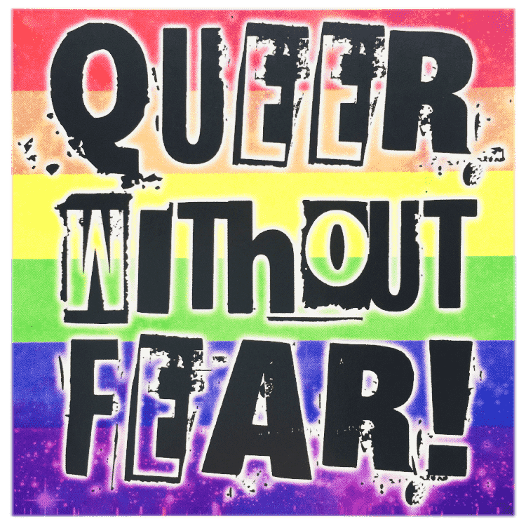 Queer Without Fear Stickers image 0