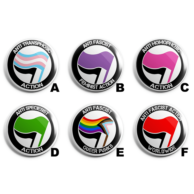 Antifa Various Pin Badge Pack image 1
